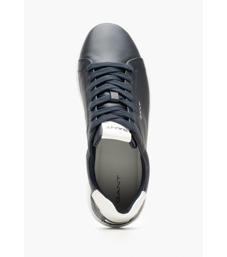 Men Casual Shoes Julien.Mo Blue Leather GANT Men Casual Shoes Julien.Mo Blue Leather GANT