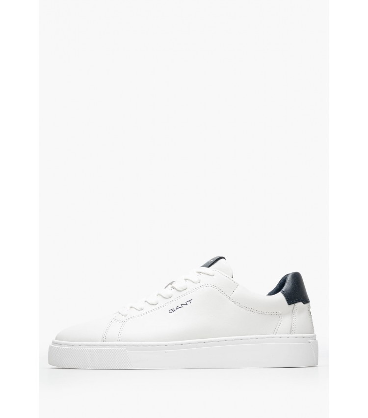 Men Casual Shoes Julien.Mo White Leather GANT Men Casual Shoes Julien.Mo White Leather GANT