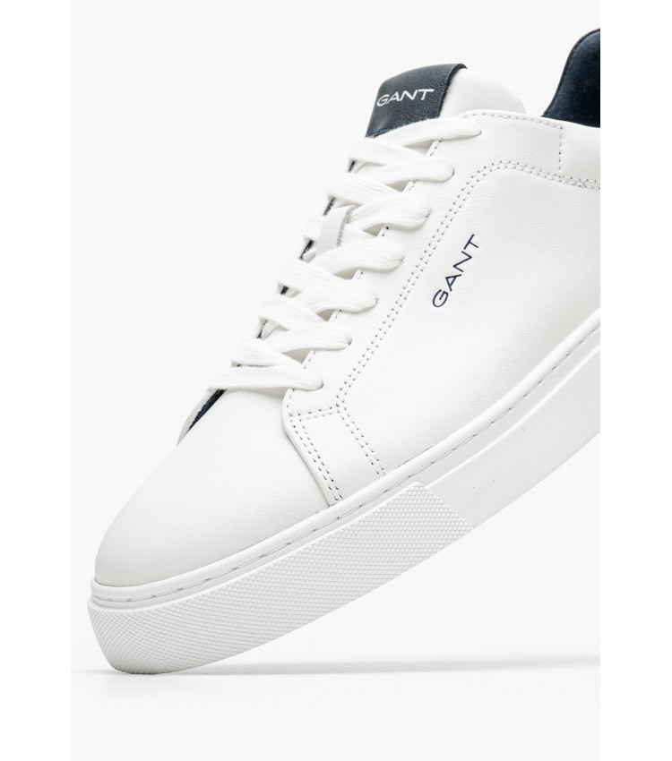 Men Casual Shoes Julien.Mo White Leather GANT Men Casual Shoes Julien.Mo White Leather GANT