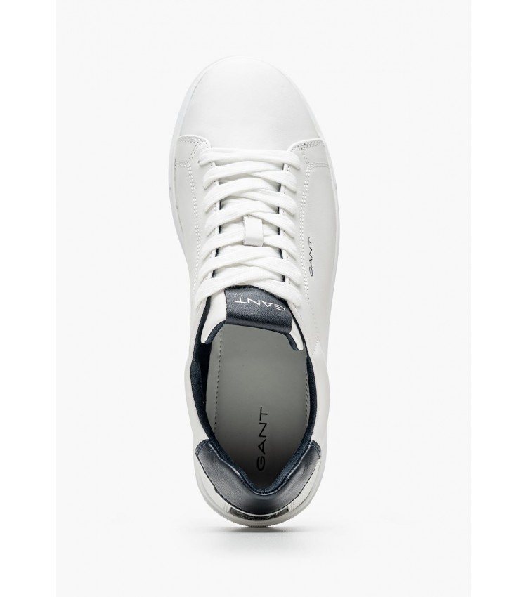 Men Casual Shoes Julien.Mo White Leather GANT Men Casual Shoes Julien.Mo White Leather GANT