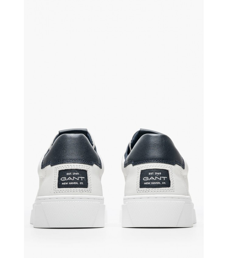 Men Casual Shoes Julien.Mo White Leather GANT Men Casual Shoes Julien.Mo White Leather GANT