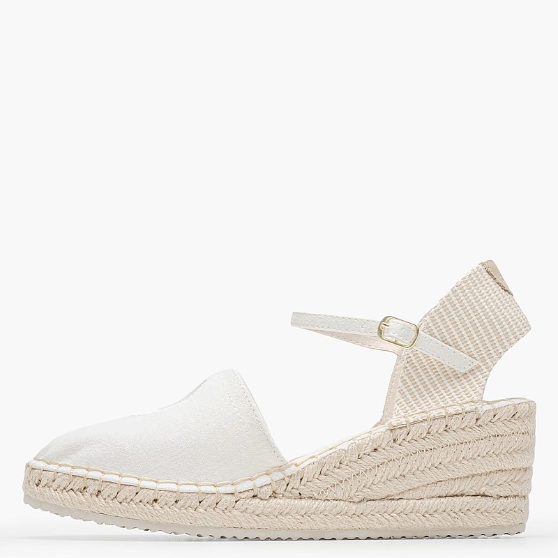 Women Espadrilles Luliza White Fabric GANT