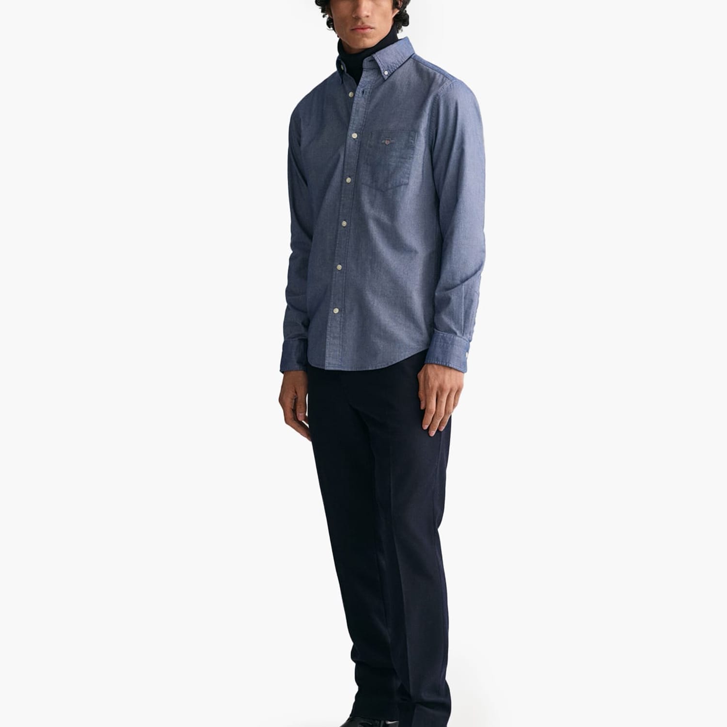 Ανδρικά Πουκάμισα Oxford.Shirt Μπλε Βαμβάκι GANT Ανδρικά Πουκάμισα Oxford.Shirt Μπλε Βαμβάκι GANT