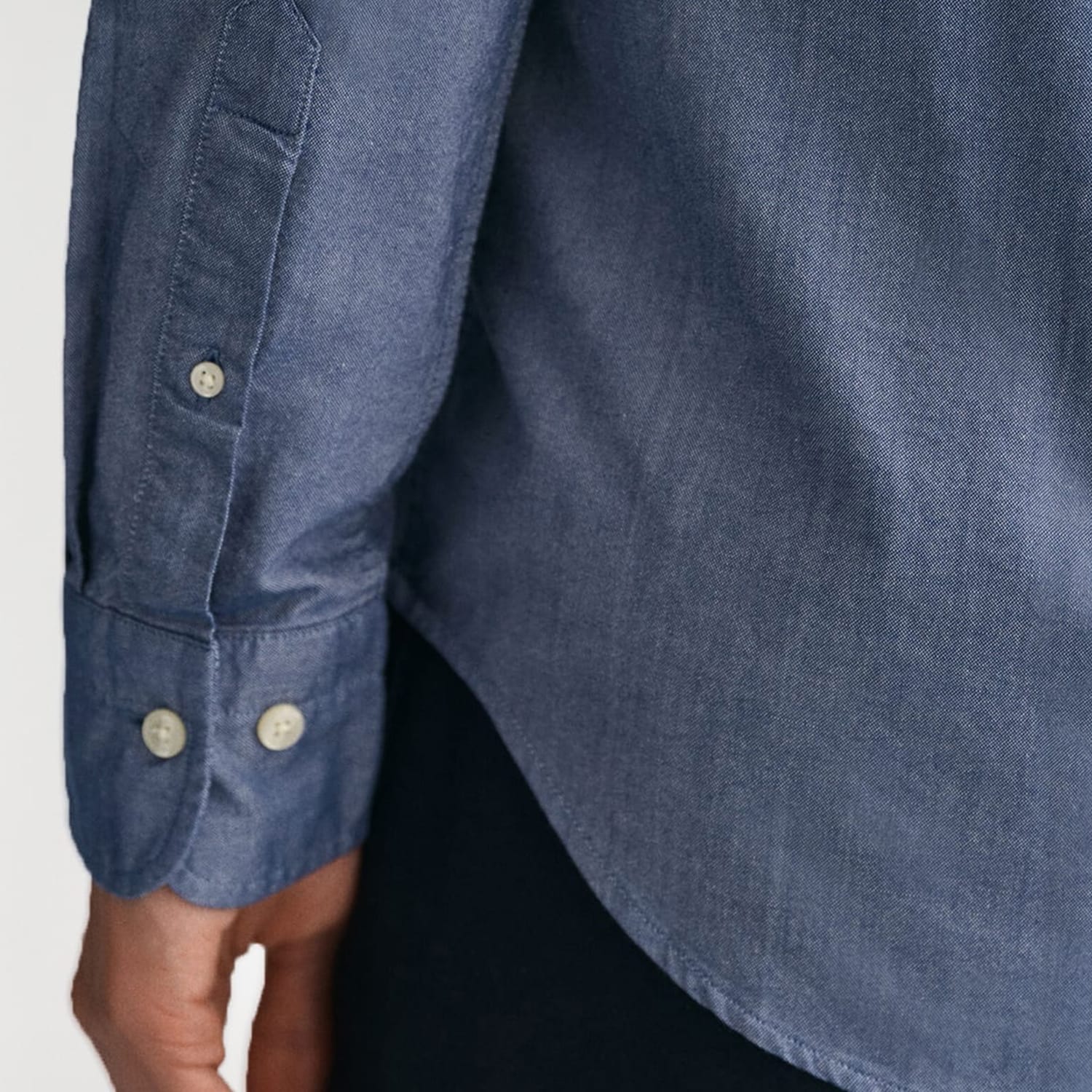 Ανδρικά Πουκάμισα Oxford.Shirt Μπλε Βαμβάκι GANT Ανδρικά Πουκάμισα Oxford.Shirt Μπλε Βαμβάκι GANT