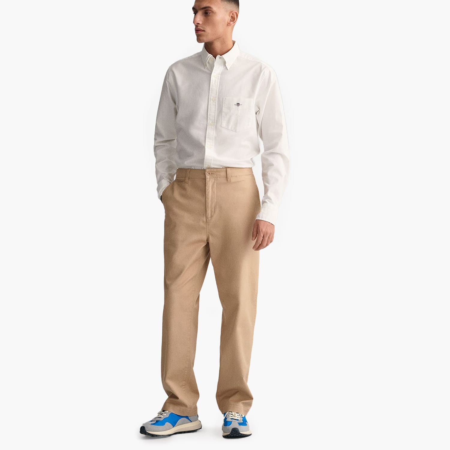 Men Shirts Oxford.Shirt White Cotton GANT Men Shirts Oxford.Shirt White Cotton GANT