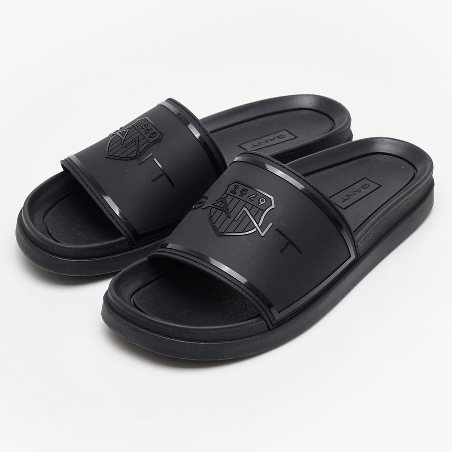 Men Flip Flops & Sandals Pierbay Black Rubber GANT Men Flip Flops & Sandals Pierbay Black Rubber GANT