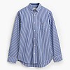 Ανδρικά Πουκάμισα Poplin.Stripe Μπλε Βαμβάκι GANT Ανδρικά Πουκάμισα Poplin.Stripe Μπλε Βαμβάκι GANT