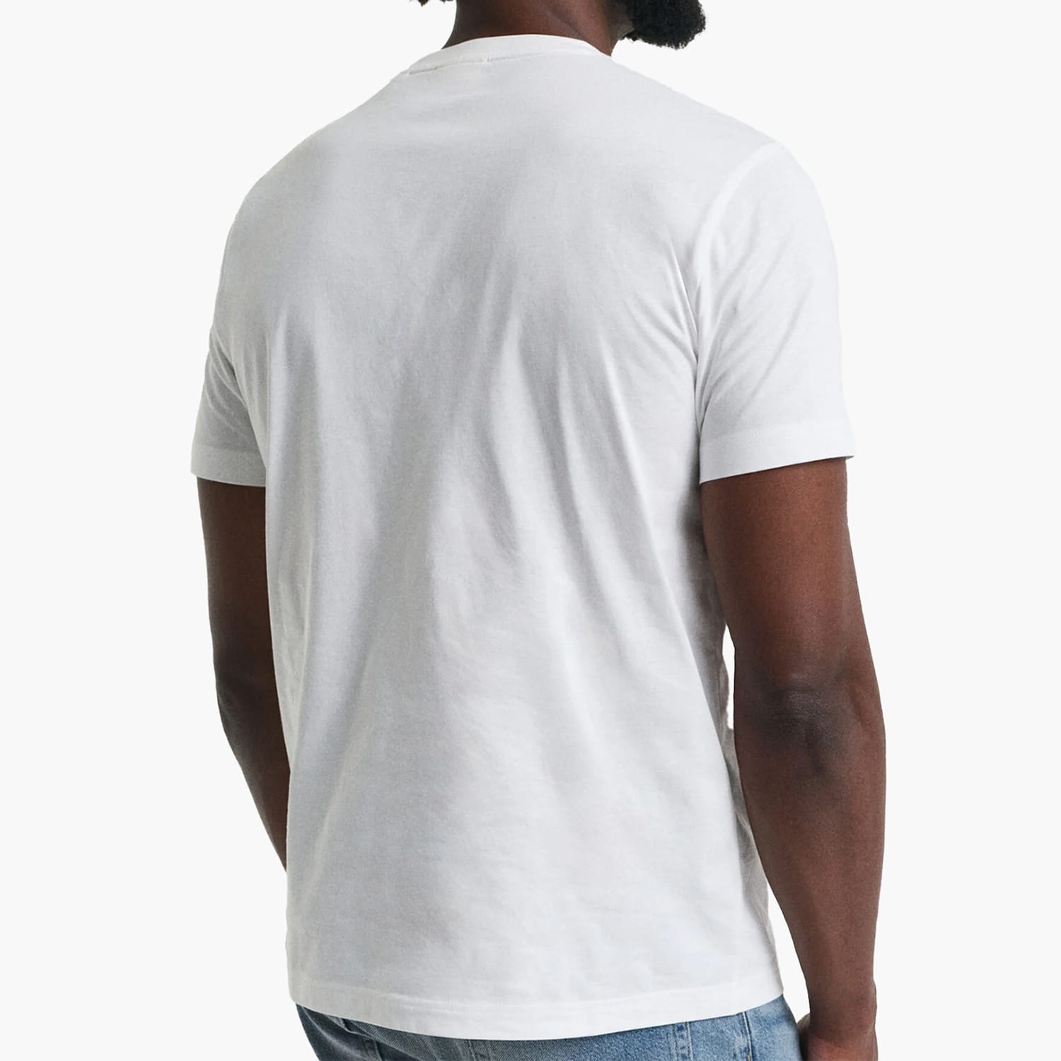 Men T-Shirts Printed.Ss White Cotton GANT Men T-Shirts Printed.Ss White Cotton GANT