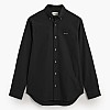 Men Shirts Printpoint Black Cotton GANT