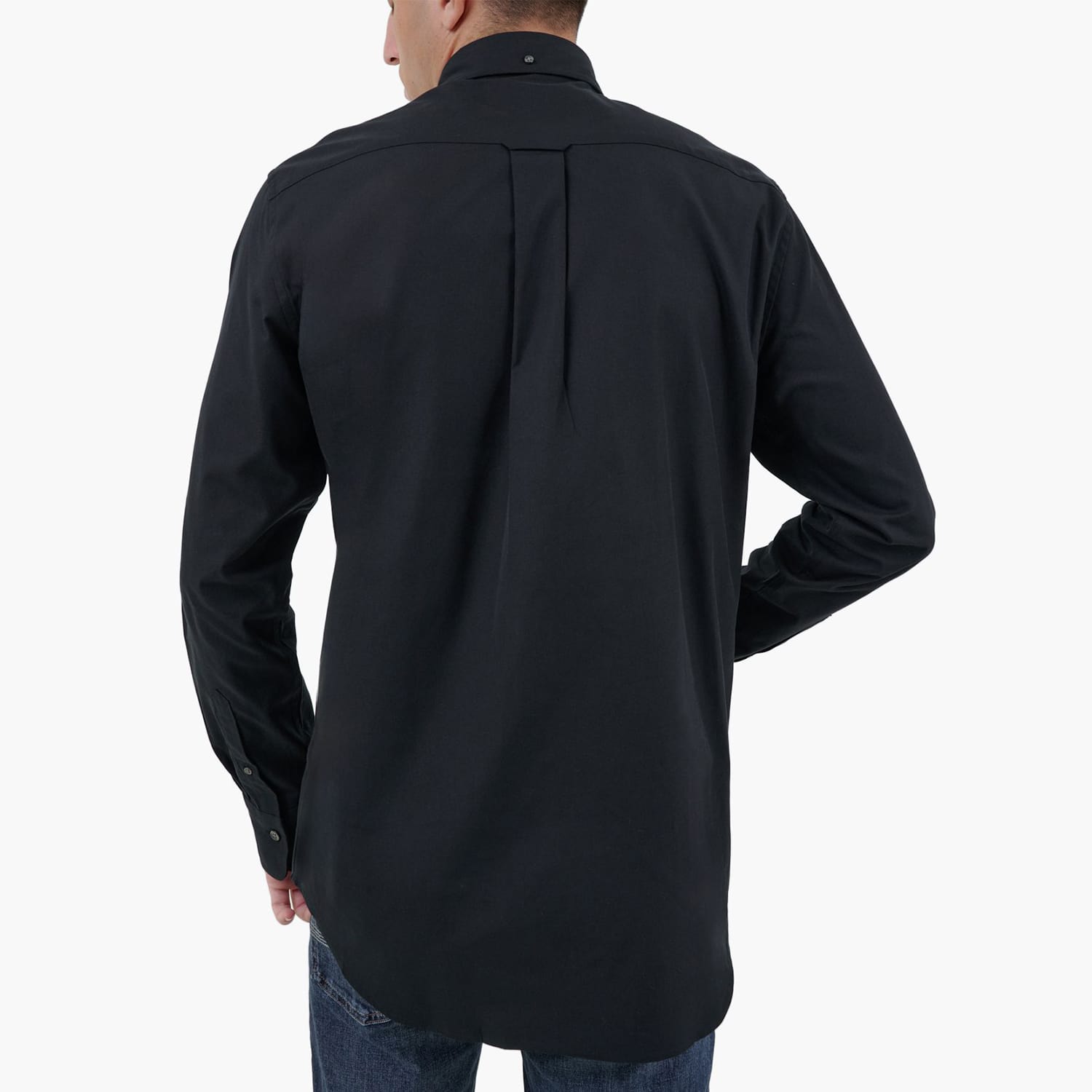 Men Shirts Printpoint Black Cotton GANT