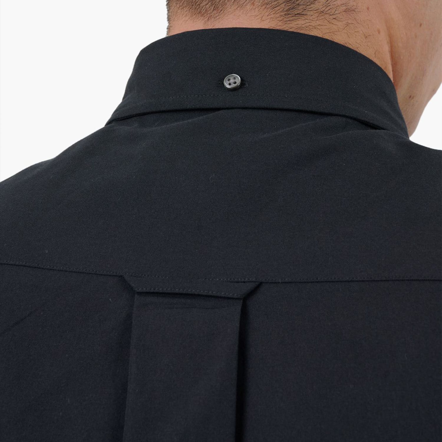 Men Shirts Printpoint Black Cotton GANT