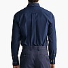 Men Shirts Printpoint DarkBlue Cotton GANT Men Shirts Printpoint DarkBlue Cotton GANT