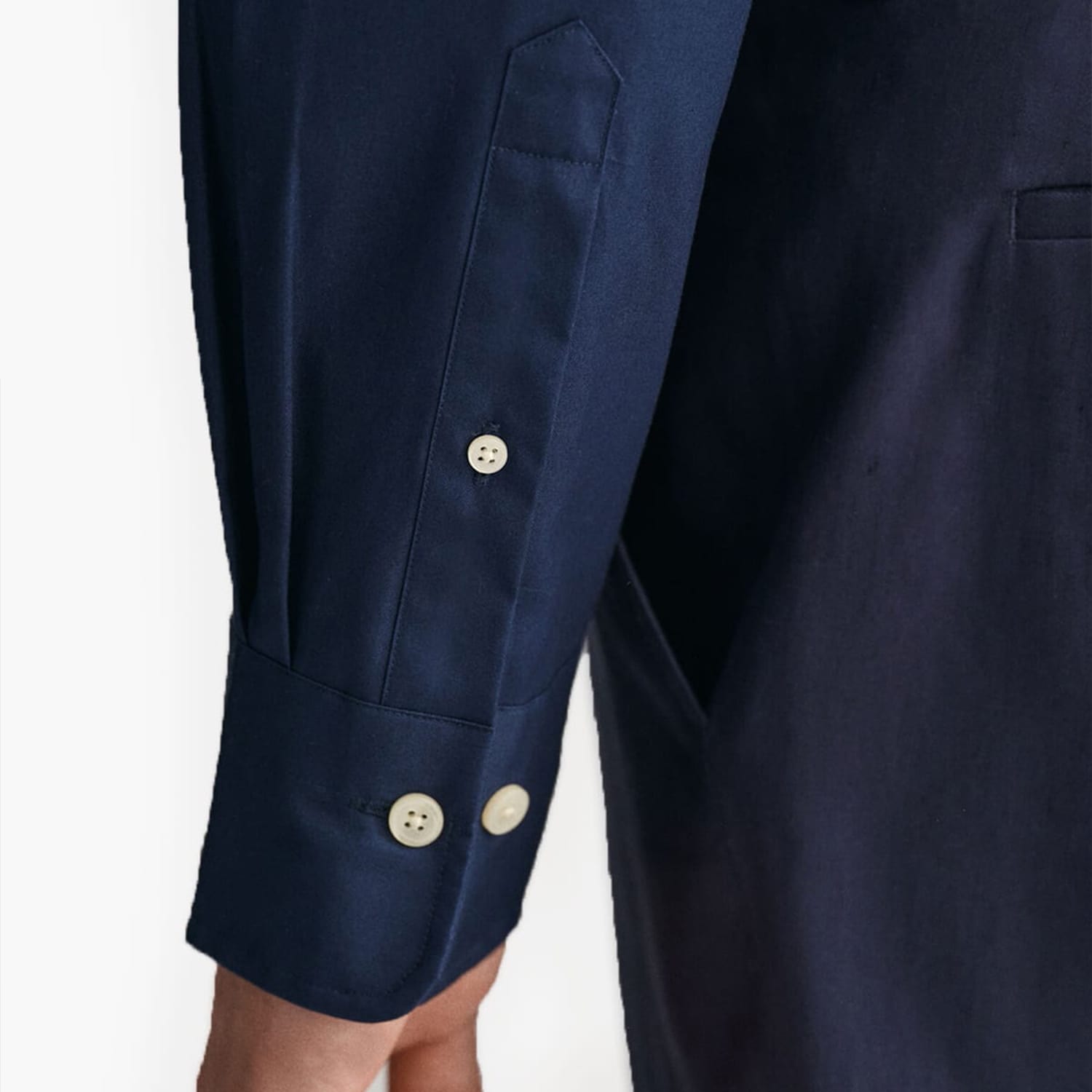 Men Shirts Printpoint DarkBlue Cotton GANT Men Shirts Printpoint DarkBlue Cotton GANT