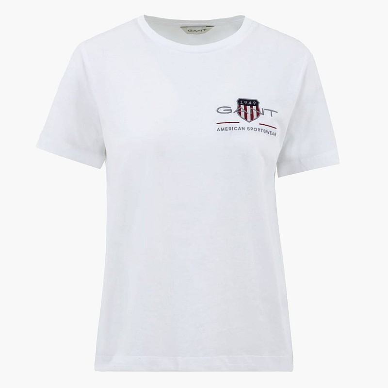 Women T-Shirts - Tops Reg.Archive White Cotton GANT
