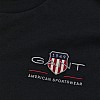 Men T-Shirts Reg.Emb Black Cotton GANT Men T-Shirts Reg.Emb Black Cotton GANT