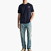 Men T-Shirts Reg.Emb DarkBlue Cotton GANT Men T-Shirts Reg.Emb DarkBlue Cotton GANT