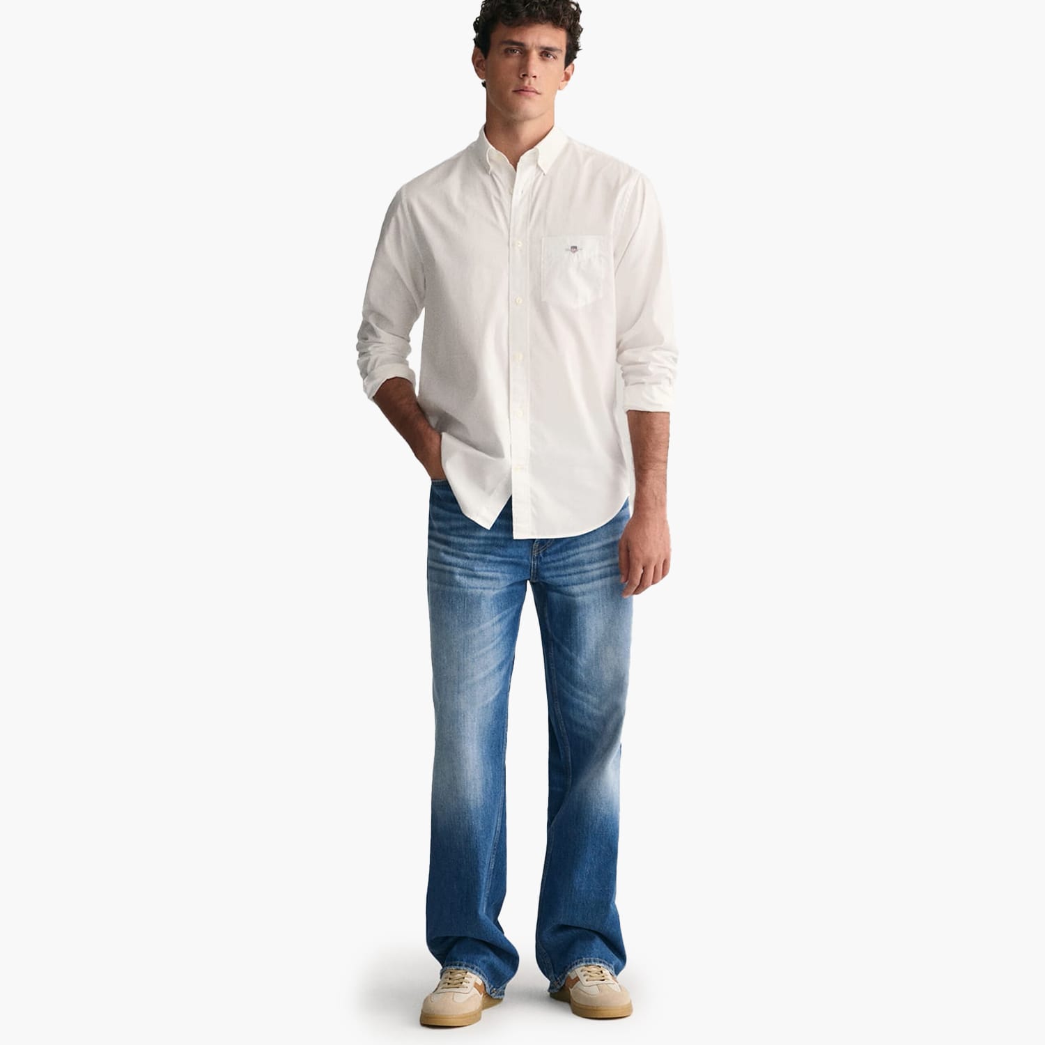Men Shirts Reg.Poplin White Cotton GANT Men Shirts Reg.Poplin White Cotton GANT