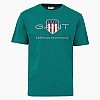 Men T-Shirts Reg.Shield.D Green Cotton GANT Men T-Shirts Reg.Shield.D Green Cotton GANT