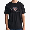 Men T-Shirts Reg.Shield Black Cotton GANT Men T-Shirts Reg.Shield Black Cotton GANT