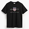 Men T-Shirts Reg.Shield Black Cotton GANT Men T-Shirts Reg.Shield Black Cotton GANT