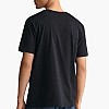 Men T-Shirts Reg.Shield Black Cotton GANT Men T-Shirts Reg.Shield Black Cotton GANT