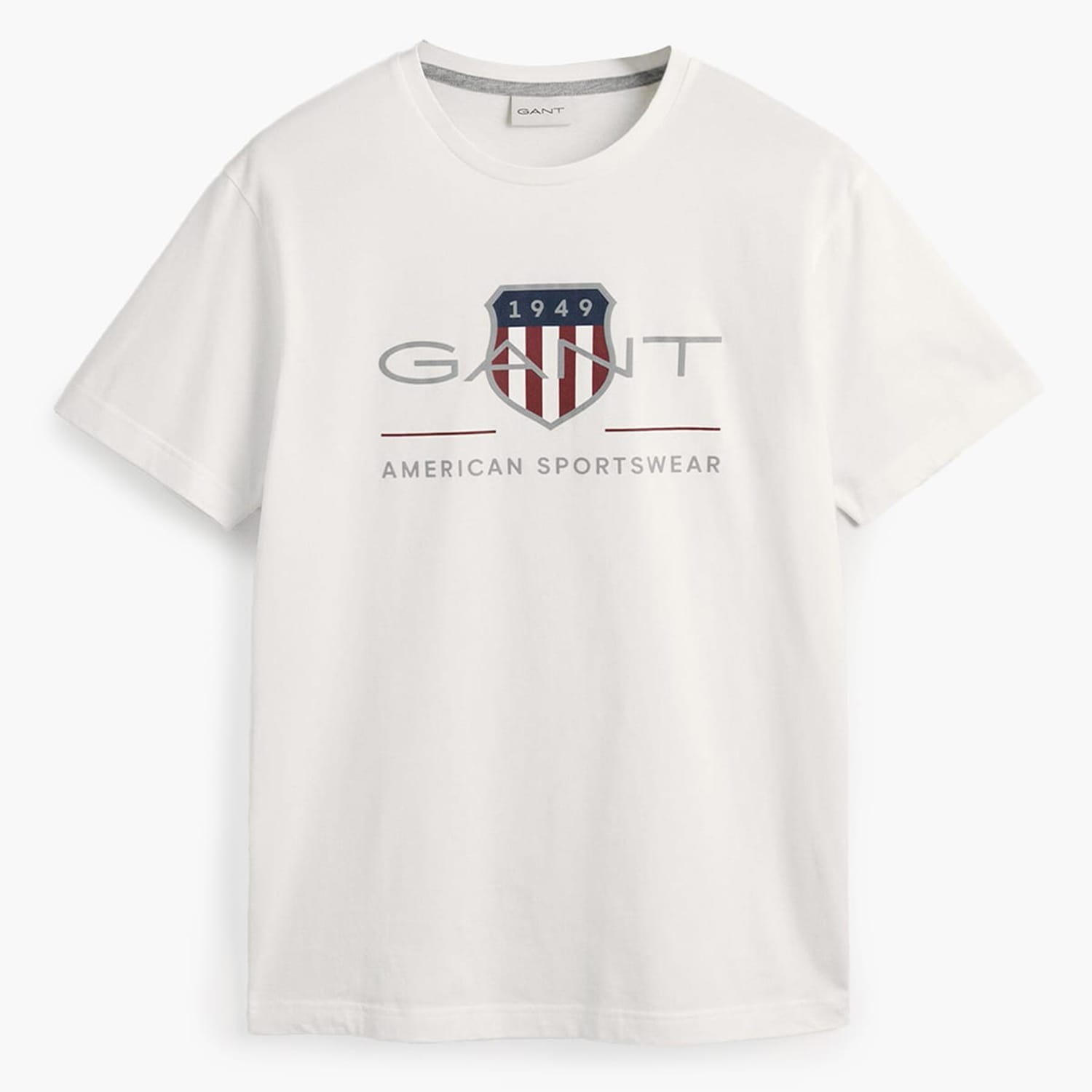 Men T-Shirts Reg.Shield White Cotton GANT Men T-Shirts Reg.Shield White Cotton GANT