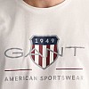 Men T-Shirts Reg.Shield White Cotton GANT Men T-Shirts Reg.Shield White Cotton GANT