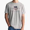 Men T-Shirts Reg.Shield Grey Cotton GANT Men T-Shirts Reg.Shield Grey Cotton GANT