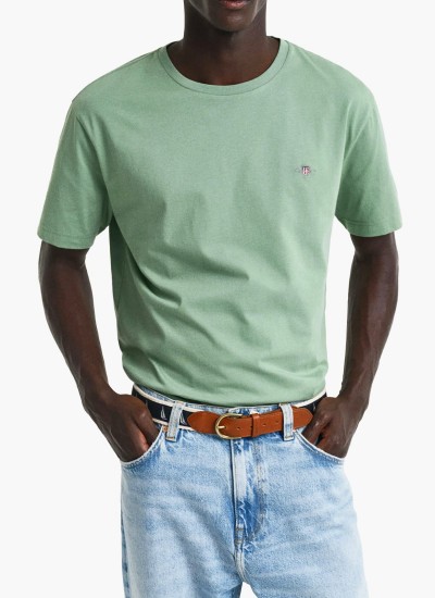 Ανδρικές Μπλούζες Ls.Crew.Top Άσπρο Βαμβάκι Ralph Lauren