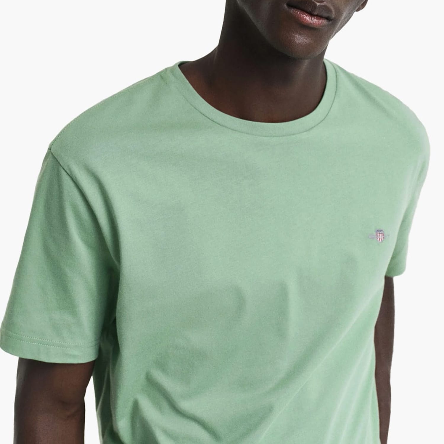 Men T-Shirts Reg.Ss.Klm Green Cotton GANT