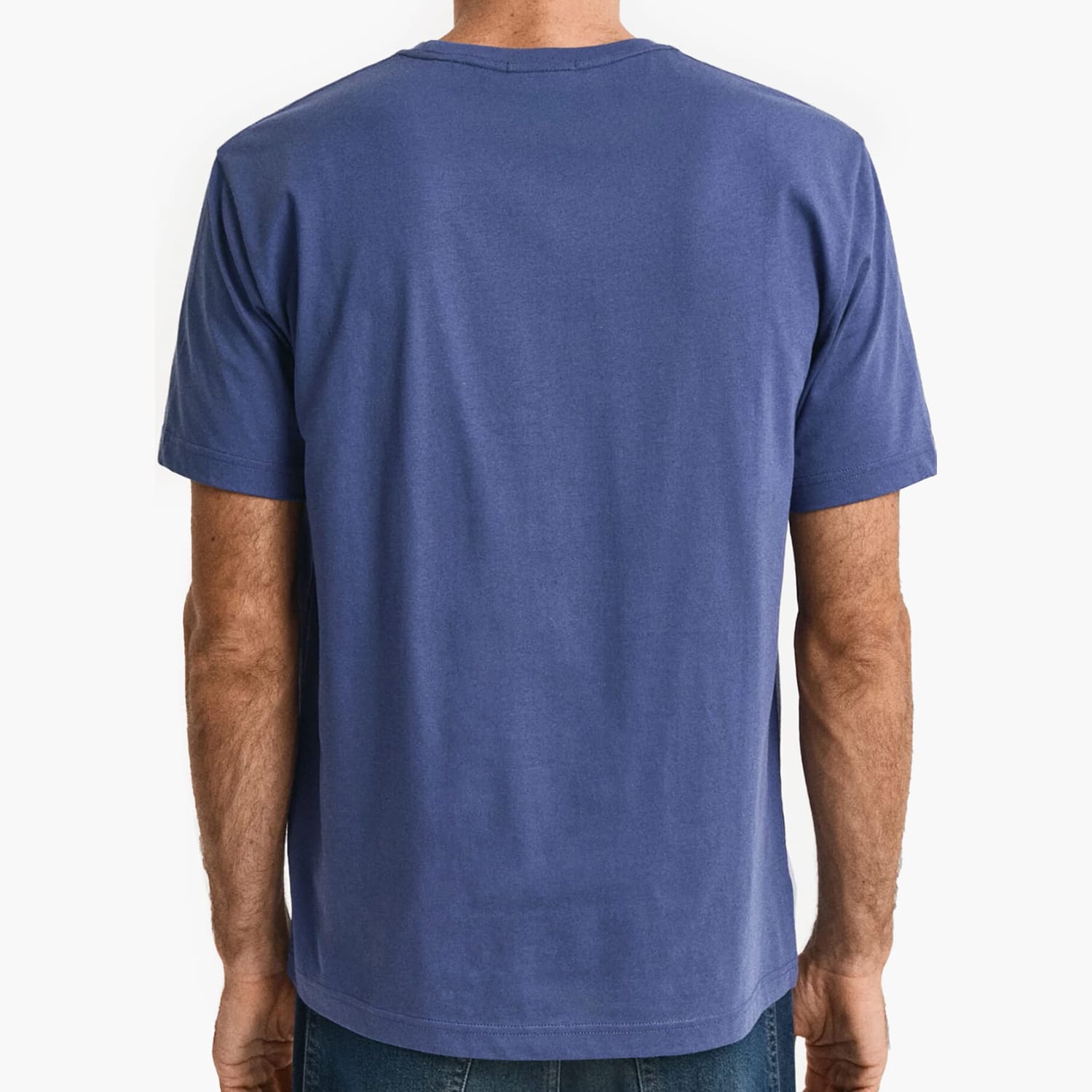 Men T-Shirts Reg.Ss.Nv Blue Cotton GANT Men T-Shirts Reg.Ss.Nv Blue Cotton GANT