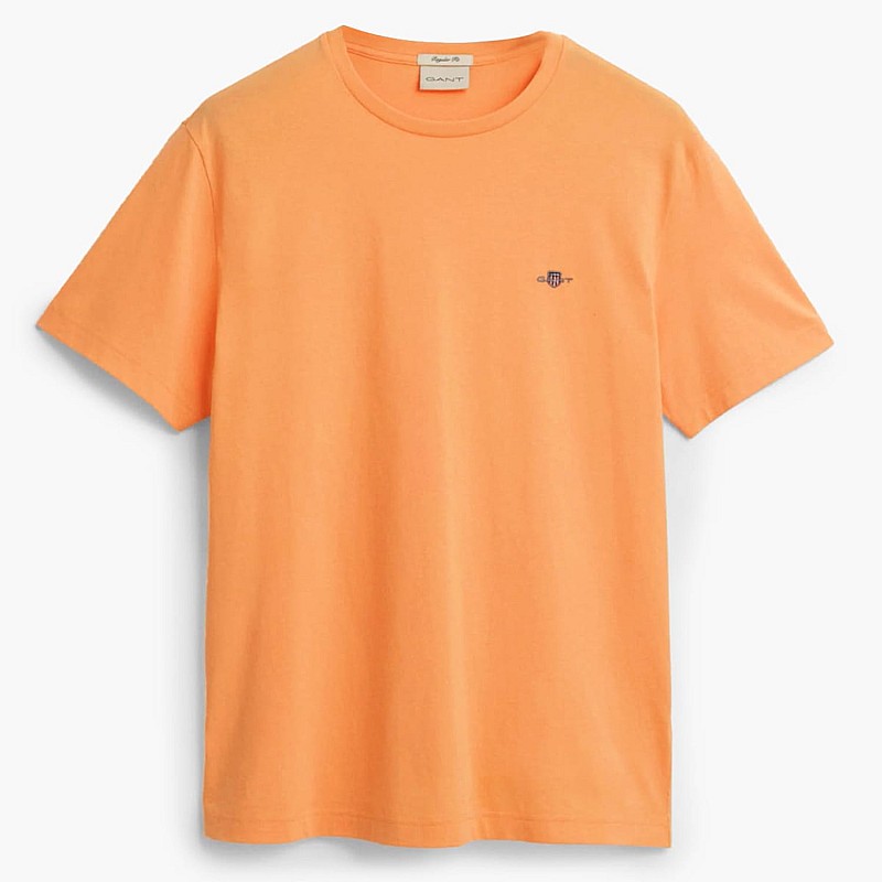 Men T-Shirts Reg.Ss Orange Cotton GANT