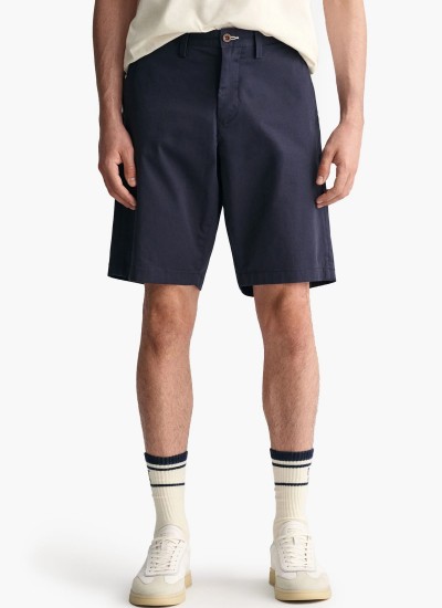 Ανδρικές Βερμούδες Relaxed.Shorts Μπεζ Βαμβάκι GANT