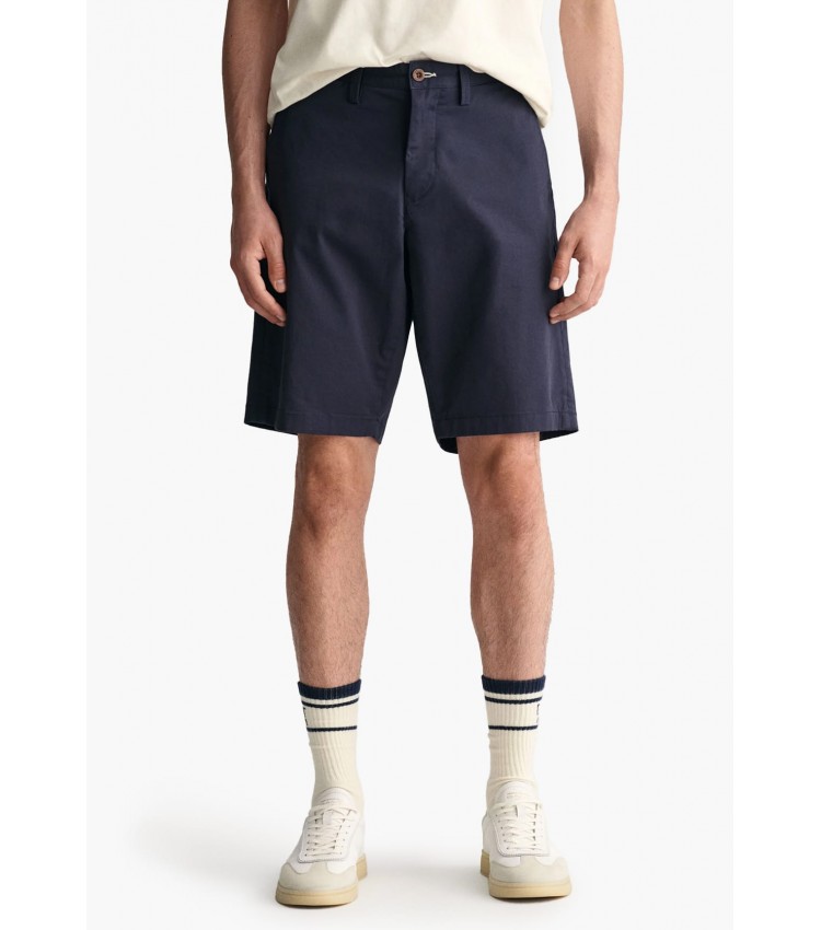 Ανδρικές Βερμούδες Relaxed.Shorts Μπλε Βαμβάκι GANT Ανδρικές Βερμούδες Relaxed.Shorts Μπλε Βαμβάκι GANT