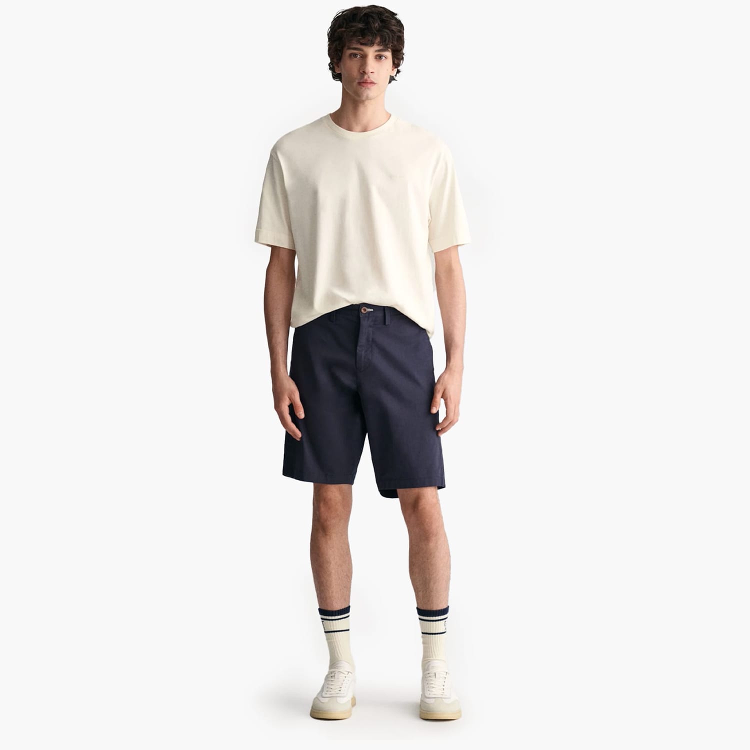 Men Vermouth Relaxed.Shorts Blue Cotton GANT Men Vermouth Relaxed.Shorts Blue Cotton GANT