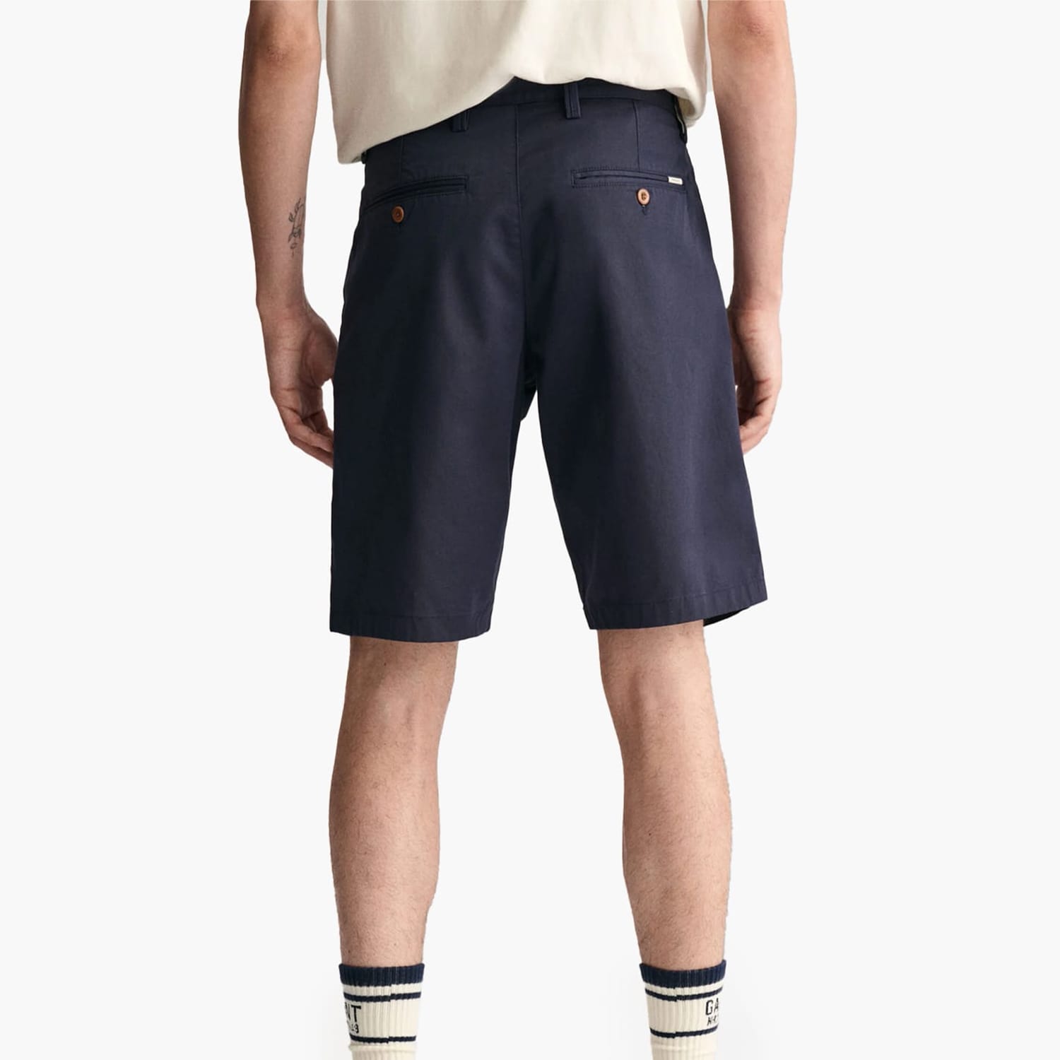 Men Vermouth Relaxed.Shorts Blue Cotton GANT Men Vermouth Relaxed.Shorts Blue Cotton GANT