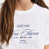 Women T-Shirts - Tops Sailing.Crew White Cotton GANT