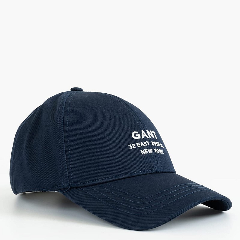 Men's Caps Script.Graphic DarkBlue Cotton GANT