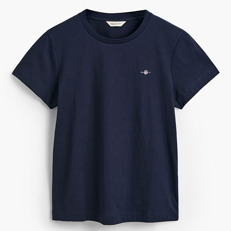 Women T-Shirts - Tops Shield.Rs DarkBlue Cotton GANT