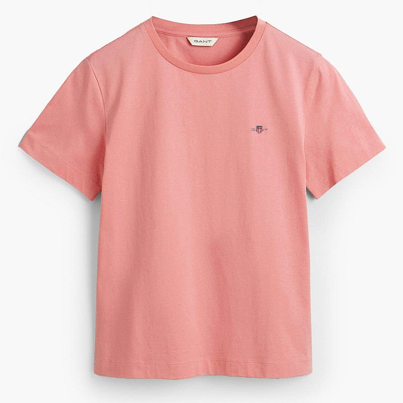 Women T-Shirts - Tops Shield.Rs Pink Cotton GANT