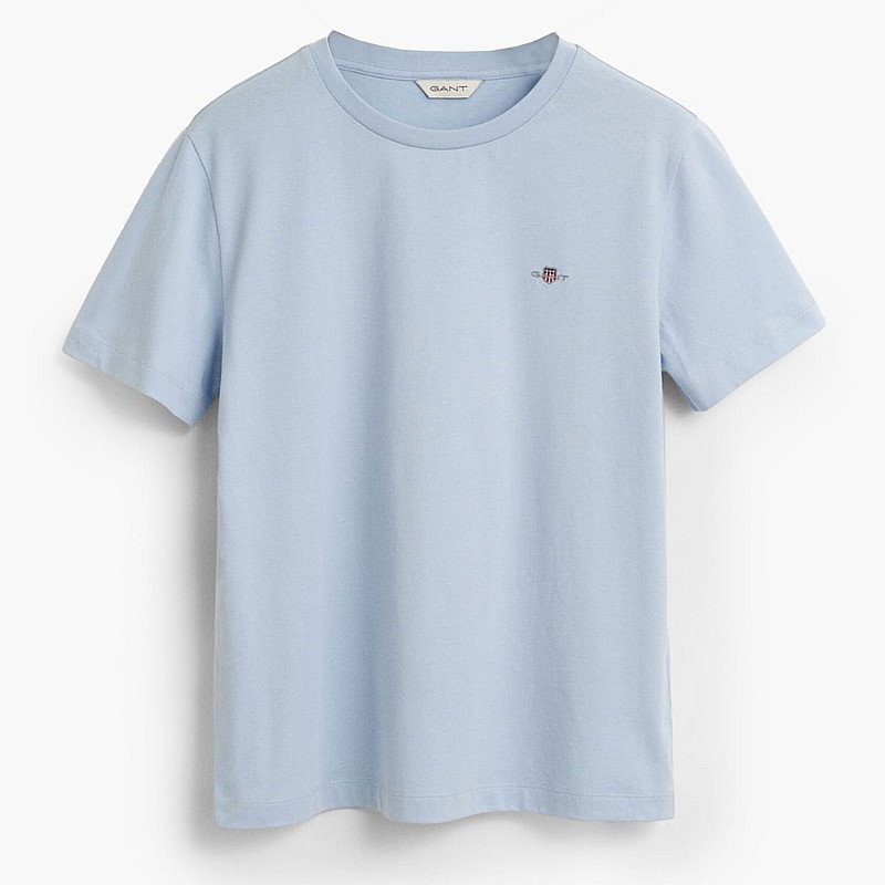 Women T-Shirts - Tops Shield.Rs LightBlue Cotton GANT