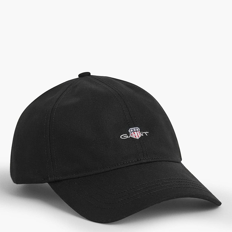 Ανδρικά Καπέλα Shield.Twill Μαύρο Βαμβάκι GANT