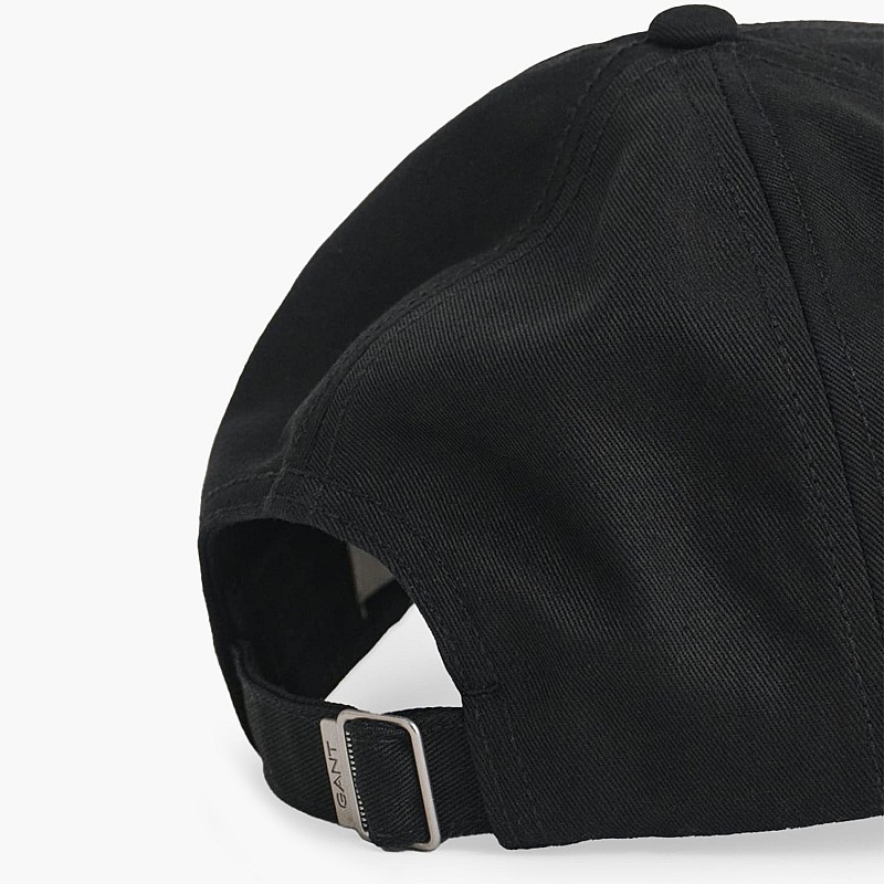 Ανδρικά Καπέλα Shield.Twill Μαύρο Βαμβάκι GANT