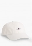 Ανδρικά Καπέλα Shield.Twill Άσπρο Βαμβάκι GANT