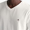 Men T-Shirts Shield.V White Cotton GANT Men T-Shirts Shield.V White Cotton GANT
