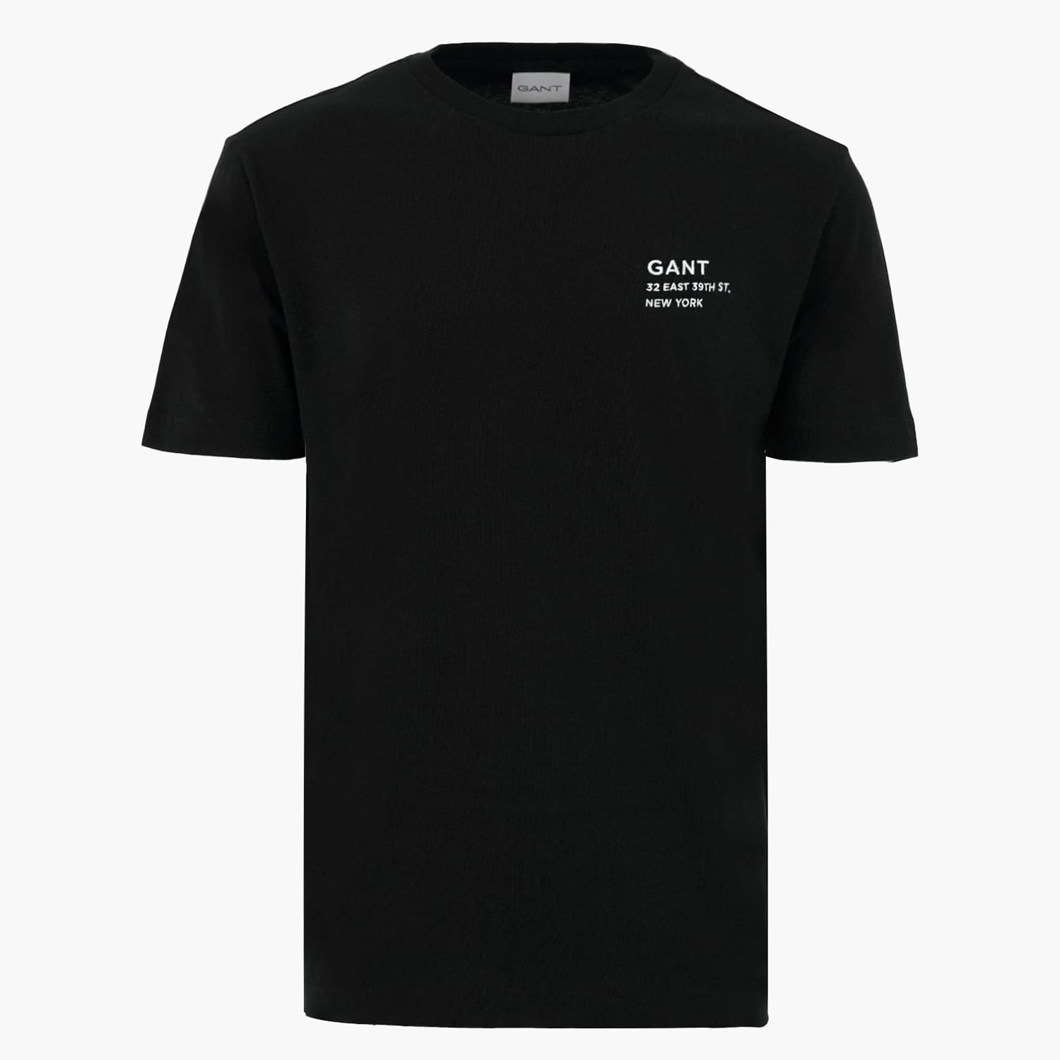 Men T-Shirts Small.Graphic Black Cotton GANT