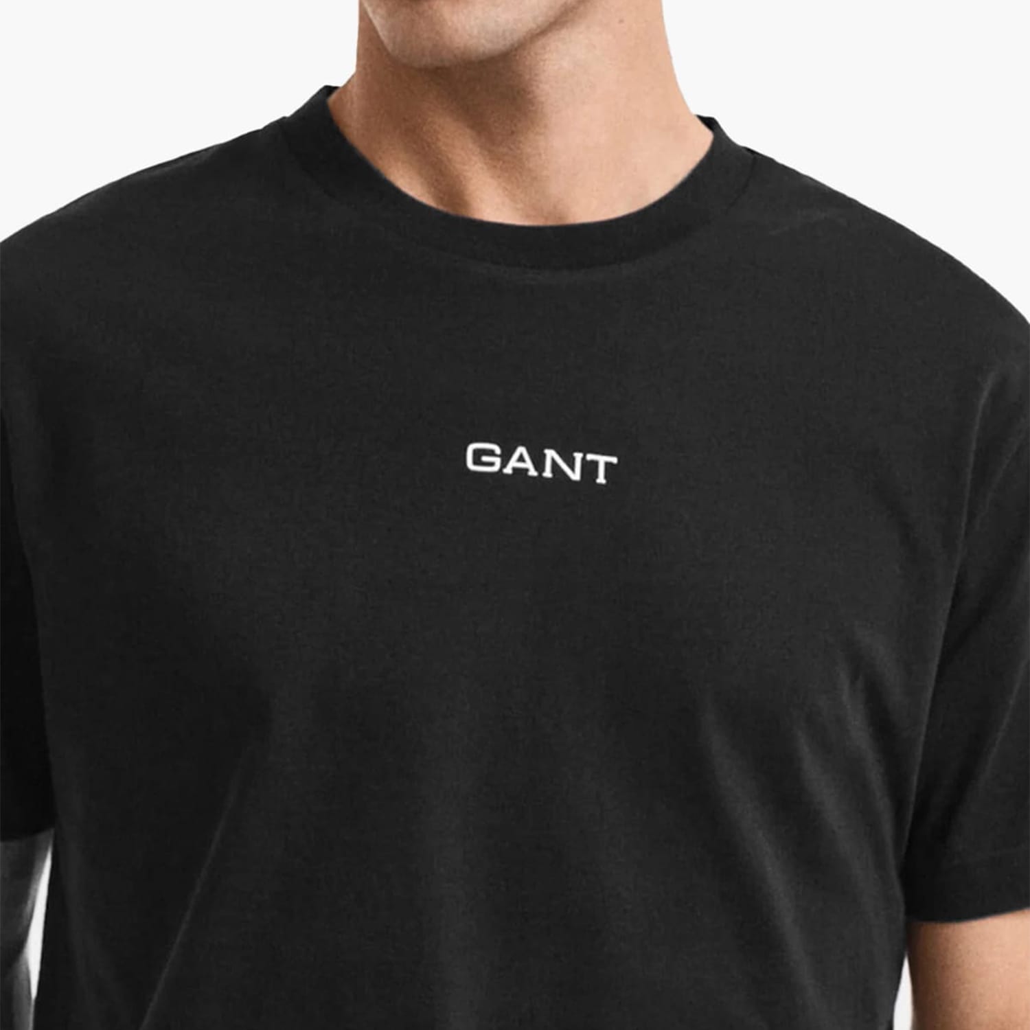 Ανδρικές Μπλούζες Small.Lg Μαύρο Βαμβάκι GANT