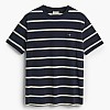 Ανδρικές Μπλούζες Striped.Ss Σκούρο Μπλε Βαμβάκι GANT Ανδρικές Μπλούζες Striped.Ss Σκούρο Μπλε Βαμβάκι GANT