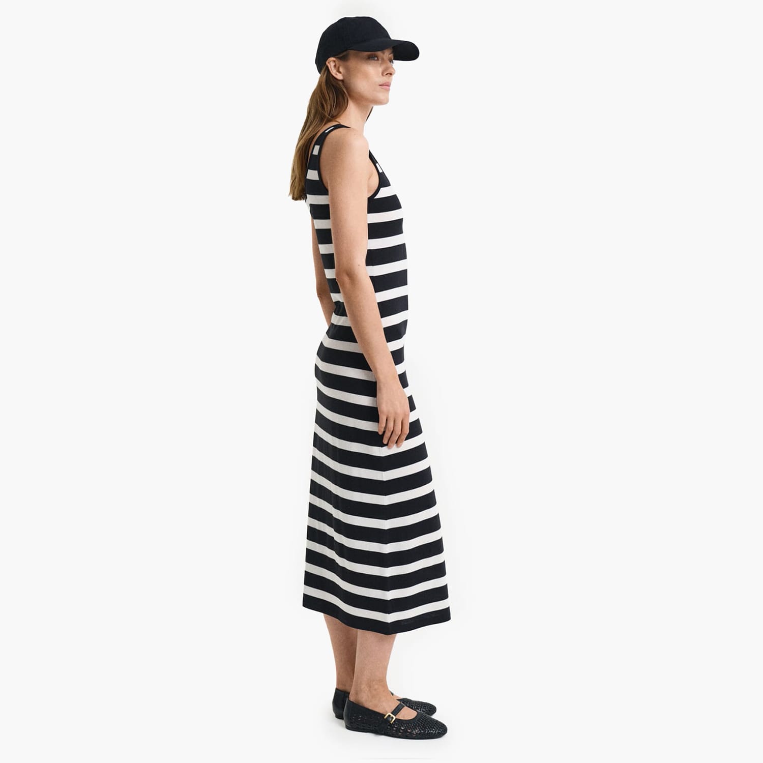 Γυναικεία Φορέματα - Ολόσωμες Φόρμες Striped.Tank.Dress Μαύρο Lyocell Fabric GANT Γυναικεία Φορέματα - Ολόσωμες Φόρμες Striped.Tank.Dress Μαύρο Lyocell Fabric GANT