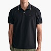 Men T-Shirts Tipping.Rugger Black Cotton GANT Men T-Shirts Tipping.Rugger Black Cotton GANT